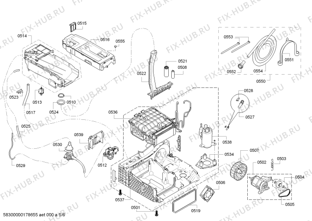 Схема №5 WT47Y690CH iQ890 selfCleaning condenser с изображением Модуль управления, запрограммированный для электросушки Siemens 00632043