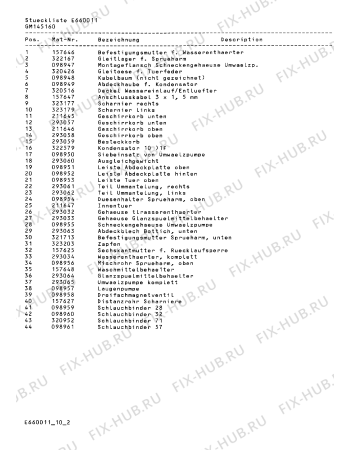 Схема №4 GM145160 с изображением Ручка для посудомойки Bosch 00098969