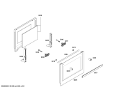 Схема №4 HBA43S421E horno.BO.2d.B4.E0_CIF.pt_bsc.blanco с изображением Передняя часть корпуса для духового шкафа Bosch 00700903