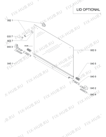 Схема №2 AKT615IXL (F096523) с изображением Запчасть для электропечи Indesit C00431066