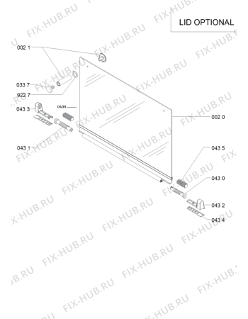 Схема №2 WCG52424AS (F096526) с изображением Запчасть для духового шкафа Indesit C00400726