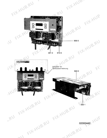 Схема №1 CS 3002 с изображением Блок управления для стиралки Whirlpool 481990800552