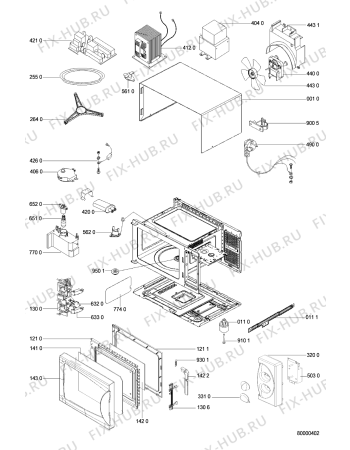 Схема №1 AKL 219 WH с изображением Сенсорная панель для микроволновки Whirlpool 481245359501