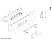 Схема №3 SMS50M72EU с изображением Передняя панель для посудомоечной машины Bosch 00675474