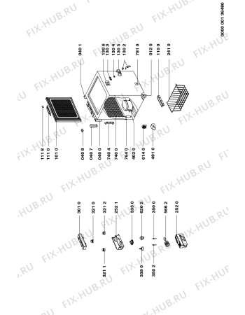 Схема №1 2105 с изображением Электрокомпрессор для холодильника Whirlpool 481936058791