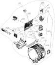 Схема №1 NA-148XR1 WES (494611, PS15/P8140) с изображением Электропроводка для стиралки Gorenje 466647