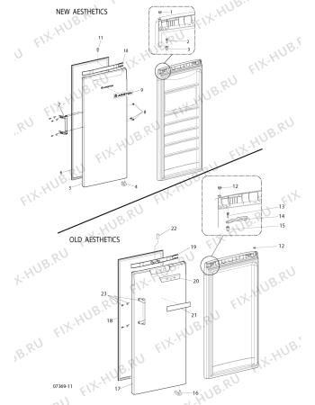 Схема №3 UP1511TKHA (F056568) с изображением Наставление для холодильника Indesit C00266919