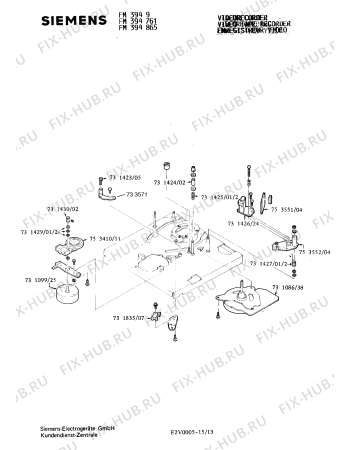 Схема №11 FM3919 с изображением Протяжной узел для видеоэлектроники Siemens 00731394