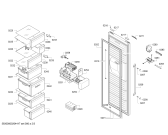 Схема №3 GSD36PI20 с изображением Дверь морозильной камеры для холодильной камеры Bosch 00716907