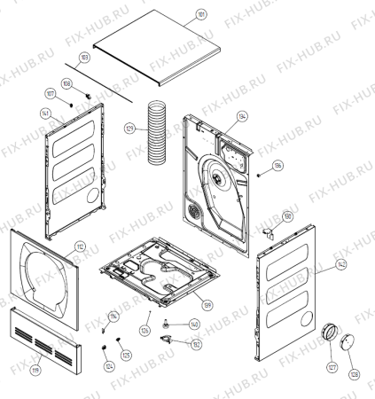 Схема №3 TT110 (vented) GB (900002789, TDC33GB) с изображением Наставление для стиралки Gorenje 346471