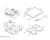 Схема №1 PIE640Q01E inducc.bosch.60cm.4i.s/marco.tc_sq с изображением Стеклокерамика для духового шкафа Bosch 00477113
