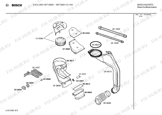 Схема №4 WFT2691 EXCLUSIV WT1300A с изображением Программная индикация для стиралки Bosch 00167525