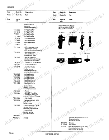 Схема №7 FC6232 с изображением Пульт дистанционного управления для телевизора Siemens 00750101