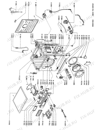 Схема №2 AWM 877/WP с изображением Обшивка для стиралки Whirlpool 481945319249