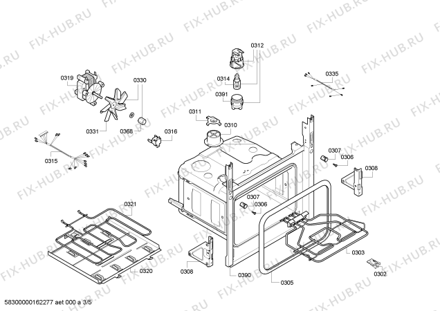 Схема плиты (духовки) Bosch HBG42R450E H.BO.NP.L2D.IN.GLASS.B4/.X.E0_TIF/ - Схема узла 03 Взрыв-схема плиты (духовки) Bosch HBG42R450E H.BO.NP.L2D.IN.GLASS.B4/.X.E0_TIF/ - Схема узла 03
