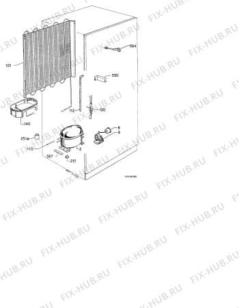 Взрыв-схема холодильника Electrolux ER3137I - Схема узла Functional parts