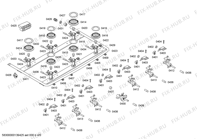 Схема №5 HSK13K31NF STYLE II BCO GN 220V с изображением Патрубок для электропечи Bosch 00475352