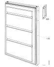 Схема №1 A1200-4GS с изображением Дверка для холодильной камеры Aeg 531040166385