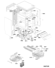 Схема №4 ADG 799 с изображением Обшивка для электропосудомоечной машины Whirlpool 480140102739