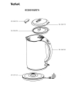Схема №1 KO260165/87A с изображением Корпусная деталь для электрочайника Tefal SS-207132