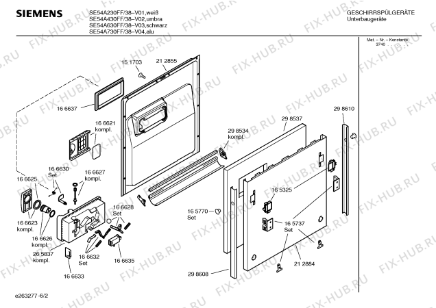 Схема №2 SGI43A05FF с изображением Краткая инструкция для посудомоечной машины Bosch 00585211