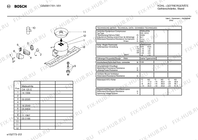 Взрыв-схема холодильника Bosch GSD3017EU - Схема узла 02