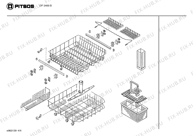 Схема №4 SPSDDA2FF с изображением Переключатель для посудомойки Bosch 00057145