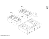 Схема №4 PCG305P Thermador с изображением Крышка для плиты (духовки) Bosch 00677036