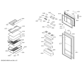 Схема №5 KD56NVI34N SIEMENS с изображением Дверь морозильной камеры для холодильной камеры Bosch 00776165