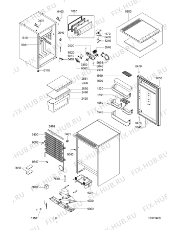 Схема №1 ARC 0501 с изображением Криостат для холодильной камеры Whirlpool 481228208654