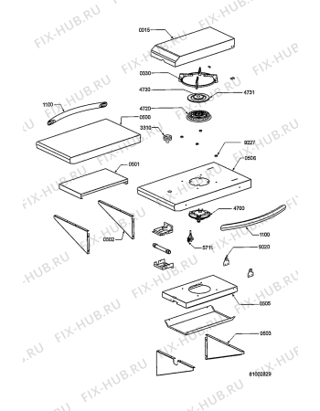 Схема №2 KSOX 9010 с изображением Пламярассекатель для плиты (духовки) Whirlpool 481285038001