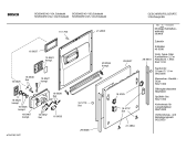Схема №3 SGI59A05 с изображением Передняя панель для электропосудомоечной машины Bosch 00434664