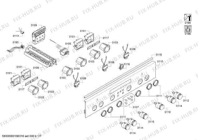 Схема №4 HC743541G с изображением Стеклокерамика для плиты (духовки) Siemens 00712442