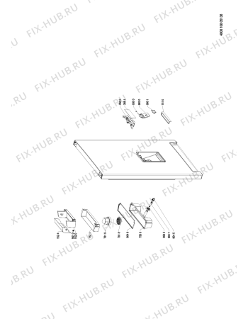 Схема №2 BSNF 8773 OX.1 с изображением Часть корпуса для холодильной камеры Whirlpool 481010757941