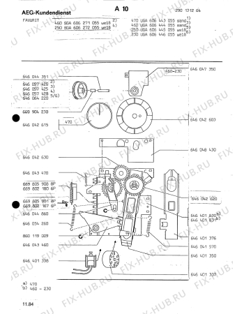 Взрыв-схема посудомоечной машины Aeg ELECTRONIC 230 UGA - Схема узла Section9