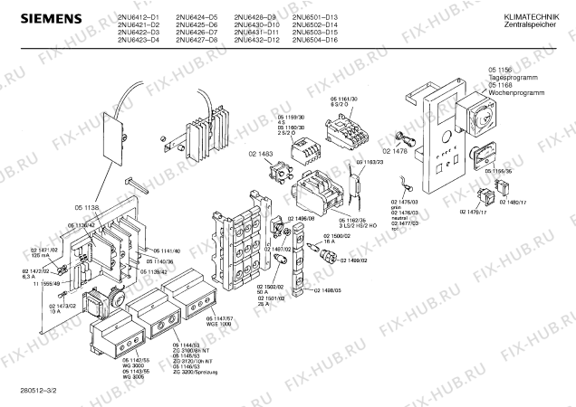 Взрыв-схема плиты (духовки) Siemens Ag 2NU6423 - Схема узла 02