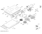Схема №1 NKC801T14D с изображением Стеклокерамика для электропечи Bosch 00681616