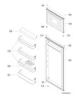 Схема №3 KDA 2473 A2+ WS с изображением Дверь для холодильной камеры Whirlpool 482000014729