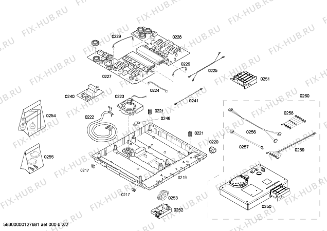 Схема №2 3ET915LAD Induccion balay 3i 60 tc_top.biselada sd с изображением Монтажный набор для духового шкафа Bosch 00610862