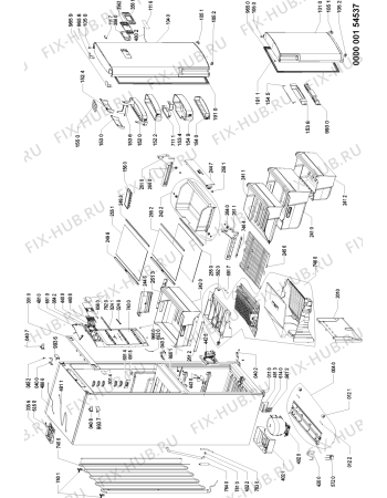 Схема №1 WBC3546 A+FCW с изображением Дверь для холодильника Whirlpool 480132101733