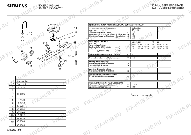 Схема №3 KK29U01 с изображением Планка ручки для холодильной камеры Siemens 00351602