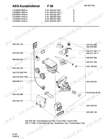 Взрыв-схема стиральной машины Aeg LAV9723 - Схема узла Electrical equipment