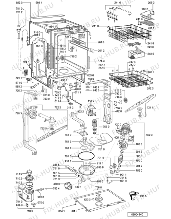 Схема №2 ADG 8557/2 IX с изображением Блок управления для посудомоечной машины Whirlpool 481221838306