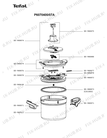 Схема №1 P6060432/07A с изображением Кастрюля для духовки Tefal SS-980877