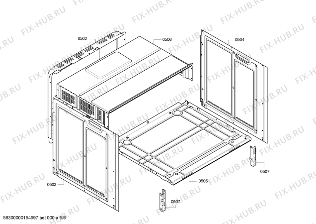 Схема №5 JB11AA50 с изображением Панель управления для духового шкафа Bosch 00704582