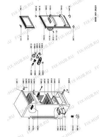 Схема №1 ART 533/G с изображением Дверка для холодильника Whirlpool 481241828591