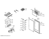 Схема №1 BD4603ANFE с изображением Крышка для холодильной камеры Bosch 00660417