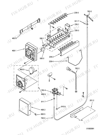 Схема №8 ART 730 с изображением Затычка для холодильника Whirlpool 481244058186