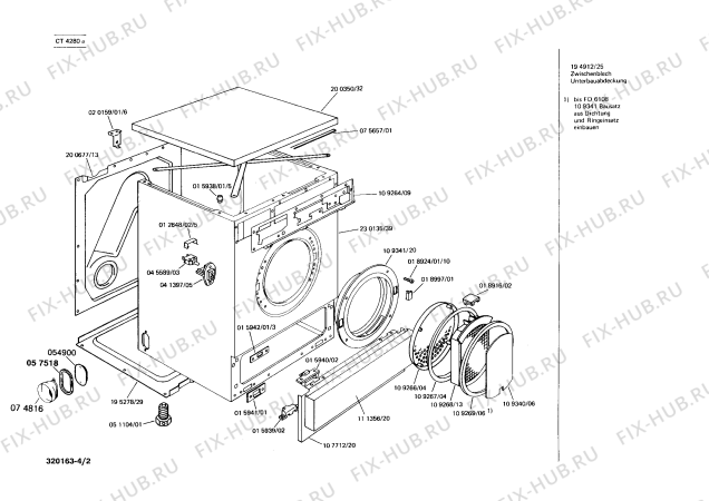 Схема №3 CT4280A CT428 с изображением Переключатель для сушильной машины Bosch 00050089