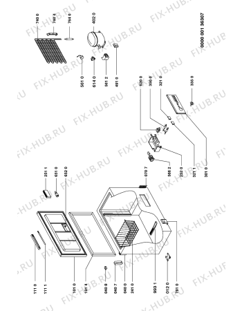 Схема №1 CAH-3001 с изображением Вставка для холодильника Whirlpool 481946078817